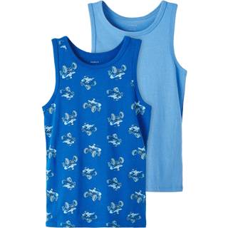 Name it 2-pak undertrøje/tank top i blå til drenge