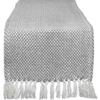 DII Gray Woven Table Runner 15x108 """"