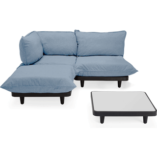 Fatboy paletti sæt medium storm blue incl bord indoor/outdoor