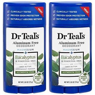 Dr Teals Eukalyptus aluminiumfri Deodorant Gaveæske - 2-pak, hver ca. 75 g, fugt- og lugtbeskyttelse hele dagen