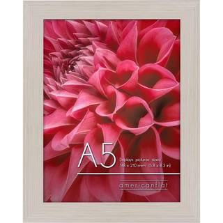 AmericanFlat A5 fotoramme i let tr? - konstrueret tr? med knust resistent glas - vandrette og lodrette formater til v?g og bordplade - 5,8 x 8,3