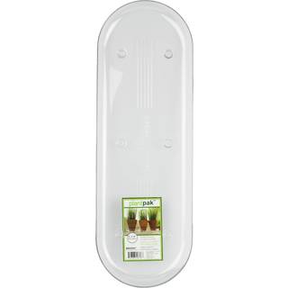 Plastec Plipak618 Oval Plantpak Saucer Clear 18-tommer