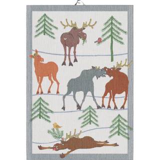 Ekelund Linneväveri Clumsy moose viskestykke 35x50 cm
