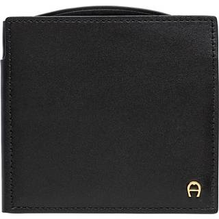 AIGNER Herren Geldbörse schwarz Leder