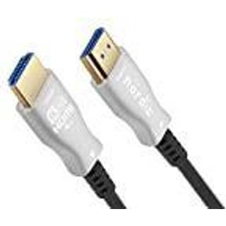 NÖRDIC 7,5 m aktivt AOC optisk fiberkabel HDMI 2.1 8K 60Hz 4K 120Hz 48Gbps Dynamic HDR, eARC, VRR kompatibel