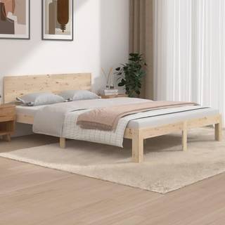 sengeramme 140x190 cm massivt fyrretræ