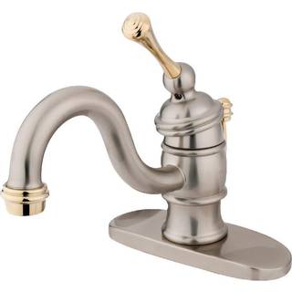 Kingston Brass KB3409BL Victorian 4 """" CentreSet Single Handle Badeværelse Fågehane børstet nikkel/poleret messing