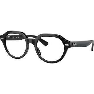 Ray - Ban Unisex RX7214 GINA 2000 Optiske stel Acetat Sort Transparent Firkantet Normal