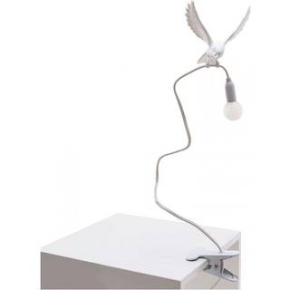 Seletti Sparrow Landing Bordlampe Med Klemme Hvid