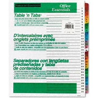 Office Essentials 11681 Tabel 'N TABS Dividers 31-Tab Letter