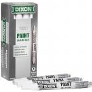 Dixon Industrial Paint Markers Medium Tip Box med 12 mark?rer White (80229)