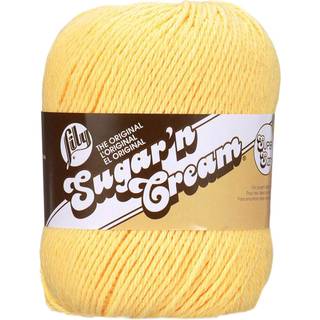 Sugarn Cream Yarn - Faststoffer Superst?rrelse -gul
