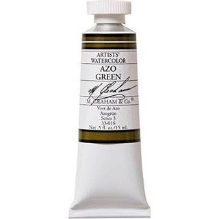M. Graham 1/2-ounce rør Vandfarvemaling Azo Green