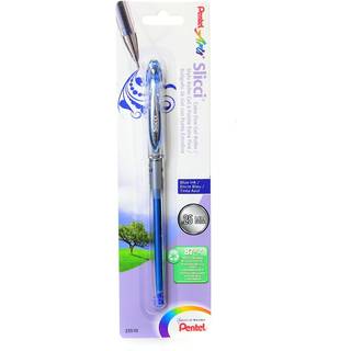 Pentel Arts Slicci 0,25 mm Ekstra fin gelpen Bl? bl?k 1 Pack (BG202BPC)