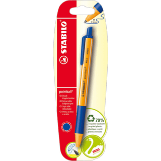 STABILO pointball® trykkuglepen blå