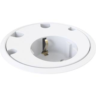 Deskline Circle - Strøm, 4 stk. kabelhuller - hvid - Justerbar højde