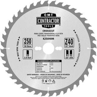 CMT Rundsavsklingesæt 250x30 Z24-40 W C