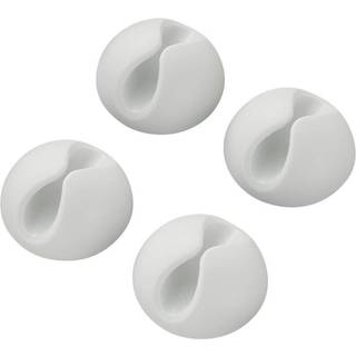 TRU COMPONENTS SWC-10WT/4P Kabelholder Selvklæbende