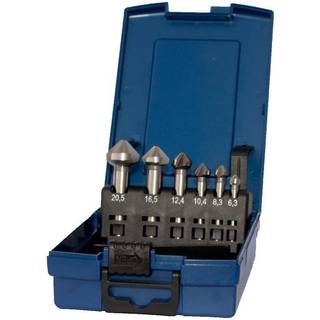 BOHRCRAFT Forsænkersæt KS5-K HSS Kegels. ABS-Box 6,3 - 25,0 /5-dele