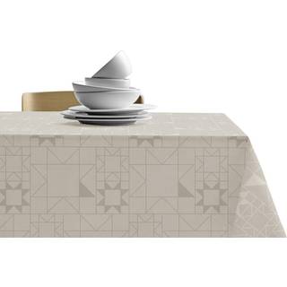 Star Damask Juledug fra Södahl - Beige farve - 100% Bomuld