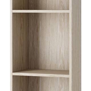 Base reol 2 løse hylder 75,5x26,5, eg dekor.