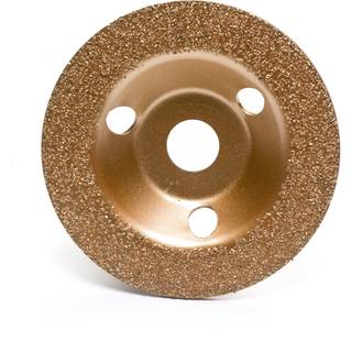 Carbide slibeskive til vinkelsliber, flad, Ø125 mm, korn 36 - huldiameter 22,2 mm