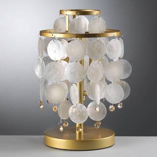 Bordlampe Ruben med perlemorskiver