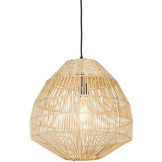 Rustik pendellampe rattan 41 cm - Bishop