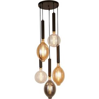 Elegance pendellampe, 5 lyskilder, sort