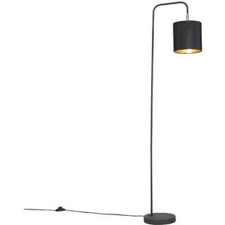 Smart gulvlampe sort inkl. WiFi A60 lyspære - Lofty