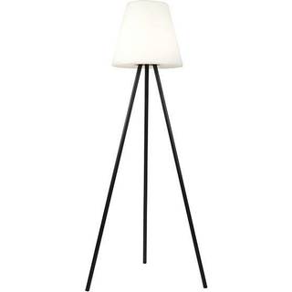 Moderne udendørs gulvlampe sort IP44 inkl. LED på solcelle - Virginia