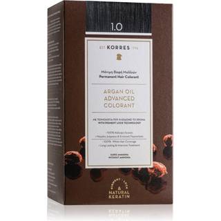 Korres Argan Oil Permanent hårfarve Med Arganolie Skygge 1.0 Black 50 ml - 50 ml