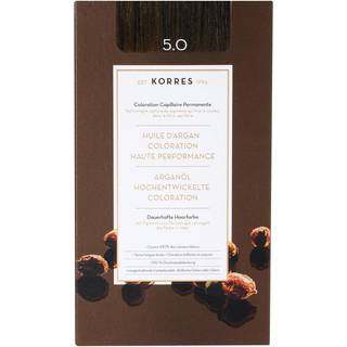 Korres Argan Oil Permanent hårfarve Med Arganolie Skygge 5.0 Light Brown 50 ml - 50 ml