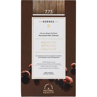 Korres Argan Oil Permanent hårfarve Med Arganolie Skygge 7.73 Golden Mocha 50 ml - 50 ml