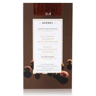 Korres Argan Oil Permanent hårfarve Med Arganolie Skygge 6.4 Copper Dark Blonde 50 ml - 50 ml