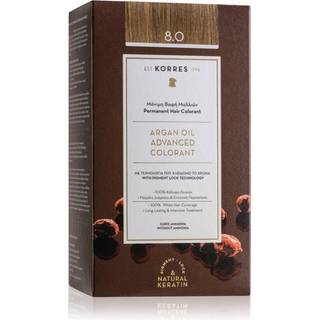 Korres Argan Oil Permanent hårfarve Med Arganolie Skygge 8.0 Light Blonde 50 ml - 50 ml