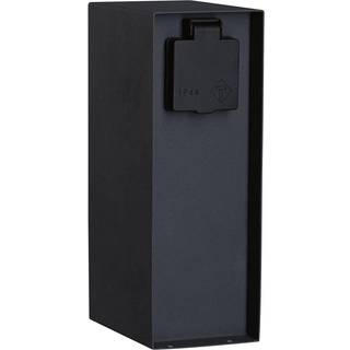 Paulmann Plug & Shine stikdåse søjle Rio Sensor, Sort, Metal