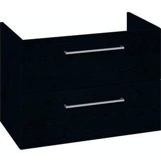 Dansani Mido underskab med skuffer 80 x 44 cm til Lotto XXL vask - Sort struktur