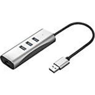 Roline VALUE - network adapter - USB-C 3.1 - USB 3.0 x 3 + Gigabit Ethernet x 1 + USB 3.1 x 1