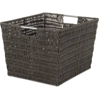 Whitmor Rattique Storage Tote Basket - espresso