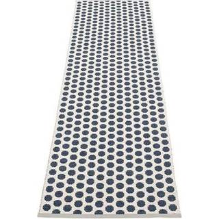 Noa gulvtæppe 70 cm x 250 cm, dark blue/vanilla
