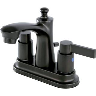 Kingston messing FB7625ndl 4 in. Centerset badev?relse vandhane olie gnidet bronze