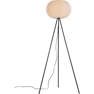 Papel gulvlampe med hvid skærm
