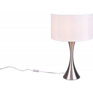 Sabia bordlampe, Ø 40 cm, hvid/nikkel