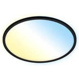 LED-loftslampe Slim smart sort dim CCT Ø 42 cm