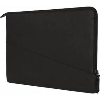 Decoded Waxed Slim Leather Sleeve (15") - Sort