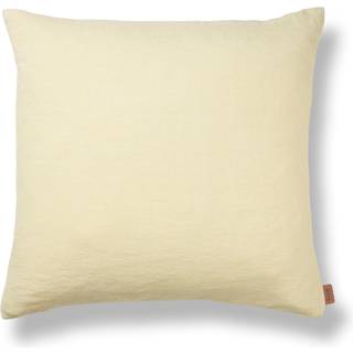 Heavy Linen Cushion - Lemon