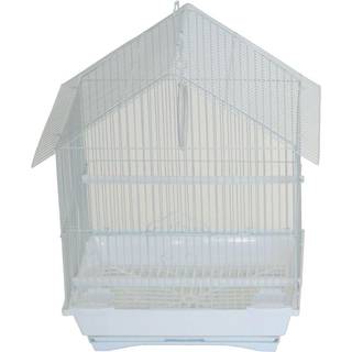 YML A1314MWHT House Top Style Small Parakeet Cage 13.3 """" X 10.8 """" X 17.8 """"