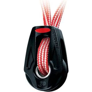 Enkeltblok Ronstan Orbit 20 mm, fast, kuglelejet, passer til tovværk Ø2 - 6 mm