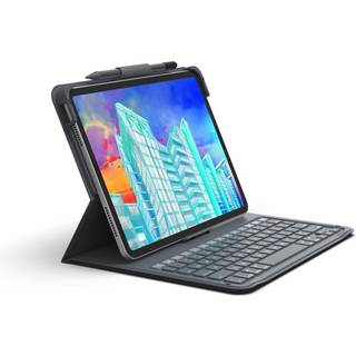 ZAGG Messenger Folio 2 for Apple 10.9-inch iPad Air - Tastatur & Folio sæt - Nordisk - Grå